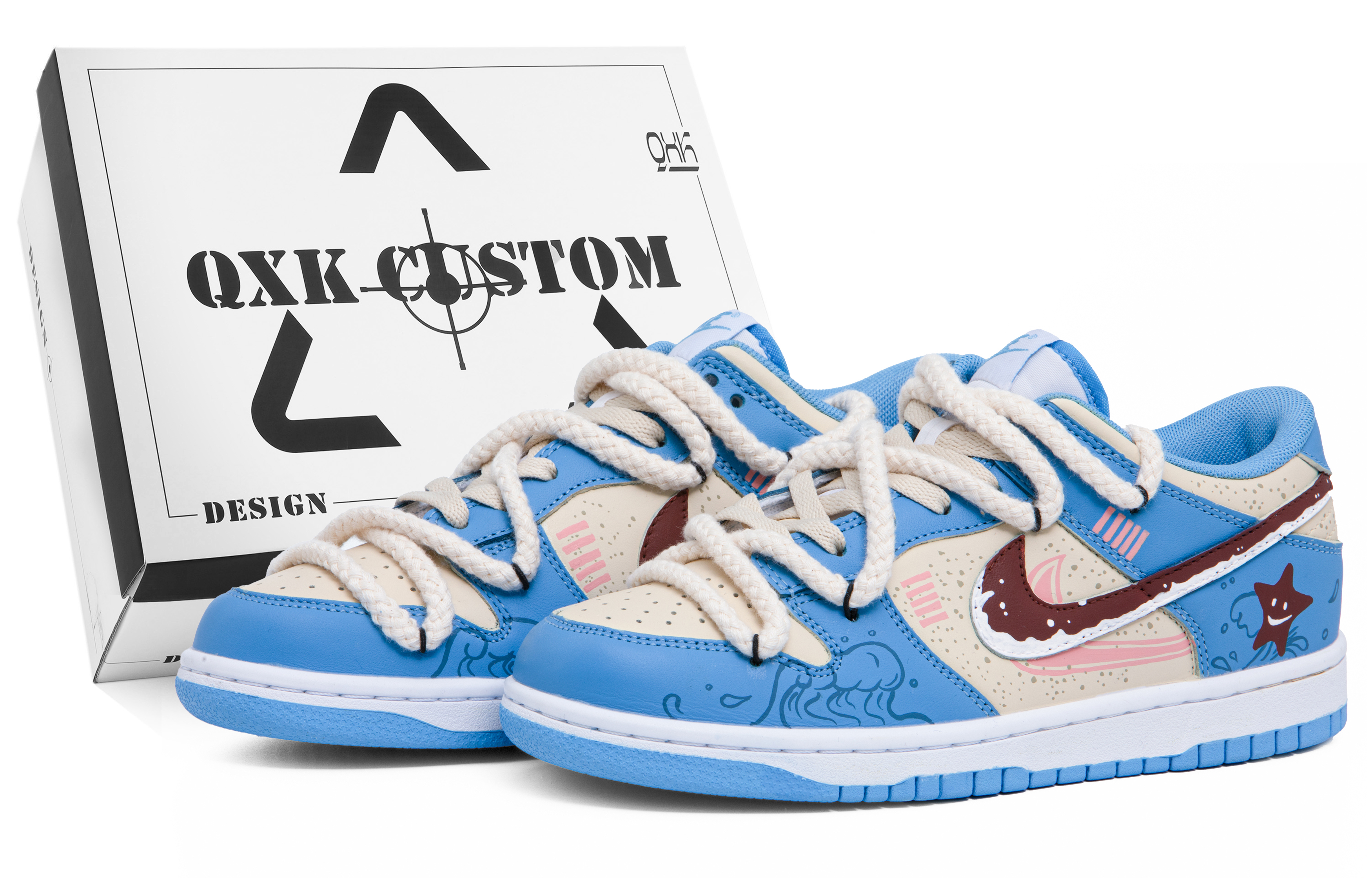 Buy (W) [定制鞋] 耐克Dunk低帮 '海盐巧克力' CW1590-103（Team63-海盐巧克力SBOX）