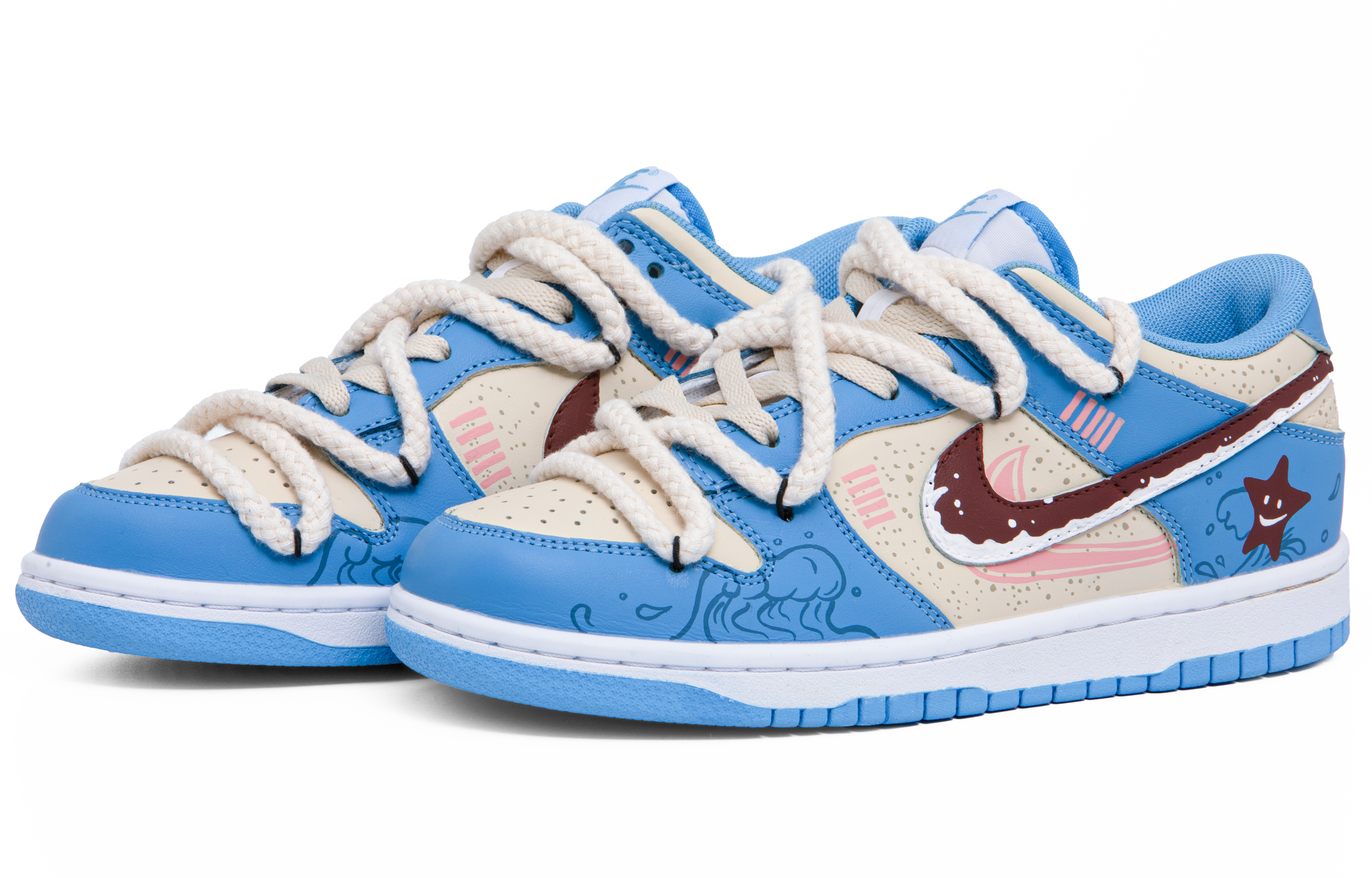 Shop (W) [Kasut Tersuai] Nike Dunk Low 'Garam Laut Coklat' CW1590-103（Team63-海盐巧克力）