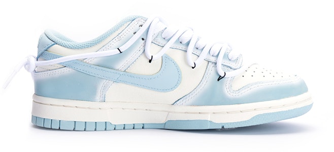 【專屬訂製球鞋】Nike Dunk Low 海鹽冰茶 清新簡約 舒適好配 小清新 低筒 滑板鞋 女版 藍白 Order 【專屬訂製球鞋】Nike Dunk Low 海鹽冰茶 清新簡約 舒適好配 小清新 低筒 滑板鞋 女版 藍白