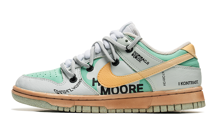 Buy (W) Zapatillas Nike Dunk Low 'Seawind Desgastado Blanco-Verde' DN1431-102(TeamB-女款海风白绿I-BOX)