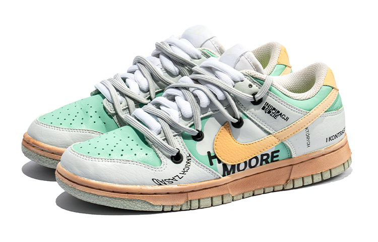 Lookbook (W) Zapatillas Nike Dunk Low 'Seawind Desgastado Blanco-Verde' DN1431-102(TeamB-女款海风白绿I-BOX)