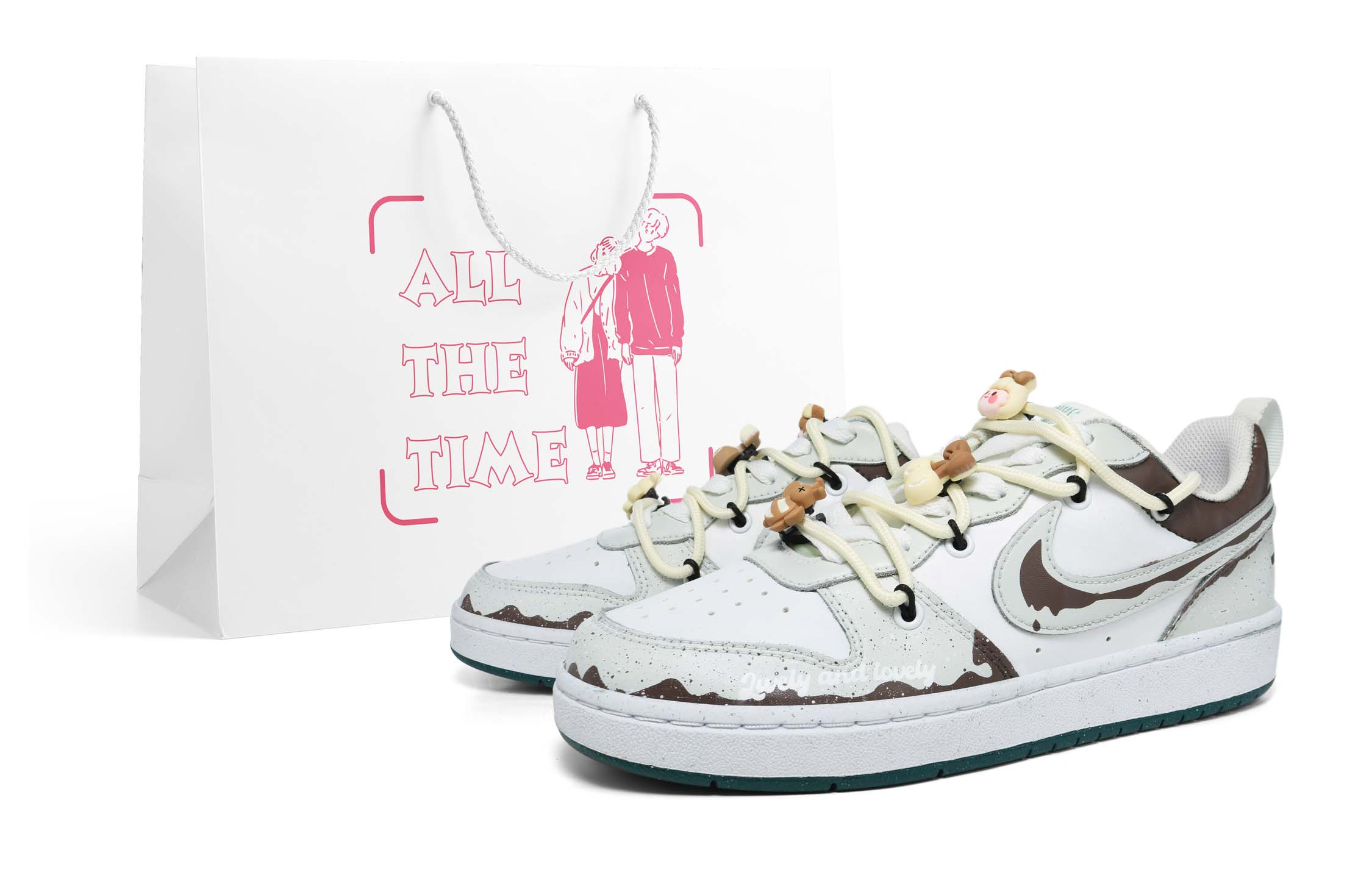 Buy (W) [Sepatu Kustom] Nike Dunk Low 'Silk Mist Kopi Putih' DV5456-102(Team36-丝雾奶咖）