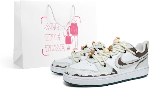 【定製球鞋】Nike Dunk 絲霧奶咖 可甜可酷 低筒 板鞋 女款 咖白 Order 【定製球鞋】Nike Dunk 絲霧奶咖 可甜可酷 低筒 板鞋 女款 咖白