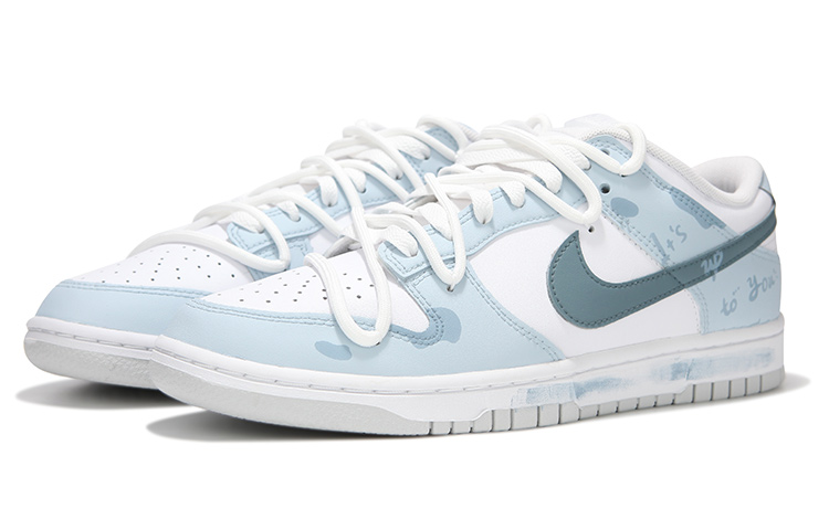 Lookbook (W) [Zapatos Personalizados] Nike Dunk Low 'Espuma de Leche Azul Cielo' DH9765-102(Team82-女款淡蓝奶沫)