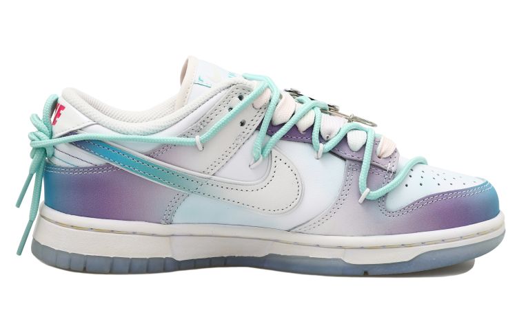 Order (W) [Kasut Khusus] Nike Dunk Low 'Smiley Face Deconstructed Gradient Biru-Putih' FJ7743-194(Team拾玖-开心笑脸S-BOX）