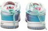 Shop 【訂製球鞋】Nike Dunk Low 快樂笑臉 掛飾 漸變 解構鞋帶 做舊 字母 禮盒 低筒 板鞋 女款 藍白