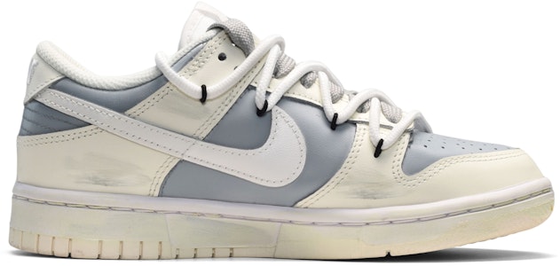 (W) カスタムシューズ (女性用) ナイキ ダンク ロー「スマイリーパッチ - ヴィンテージオフホワイトグレー」 DD1503-121(TeamE-女款笑脸米白灰) Order (W) カスタムシューズ (女性用) ナイキ ダンク ロー「スマイリーパッチ - ヴィンテージオフホワイトグレー」 DD1503-121(TeamE-女款笑脸米白灰)