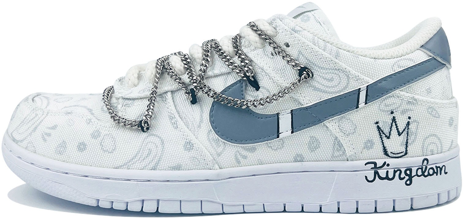 custom-shoes-women-nike-dunk-low-smog-paisley-chain-white-grey
