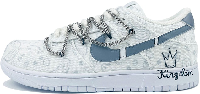 (W) 나이키 덩크 로우 '스모그 페이즐리 체인 화이트 그레이' DJ9955-100(TeamD-女款雾霾腰果花) Buy (W) 나이키 덩크 로우 '스모그 페이즐리 체인 화이트 그레이' DJ9955-100(TeamD-女款雾霾腰果花)