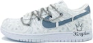 Buy 【客製球鞋】Nike Dunk Low 霾霧腰果花 鏈條 低筒 板鞋 女款 白灰