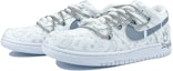 Lookbook 【客製球鞋】Nike Dunk Low 霾霧腰果花 鏈條 低筒 板鞋 女款 白灰