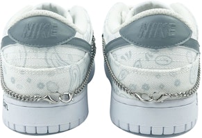 【客製球鞋】Nike Dunk Low 霾霧腰果花 鏈條 低筒 板鞋 女款 白灰 Purchase 【客製球鞋】Nike Dunk Low 霾霧腰果花 鏈條 低筒 板鞋 女款 白灰