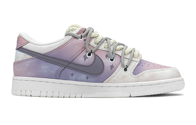 Order (W) [定制鞋] 耐克Dunk Low (特别版) '星光玫瑰粉' DH9765-100(TeamA-DKL粉紫花S-BOX)