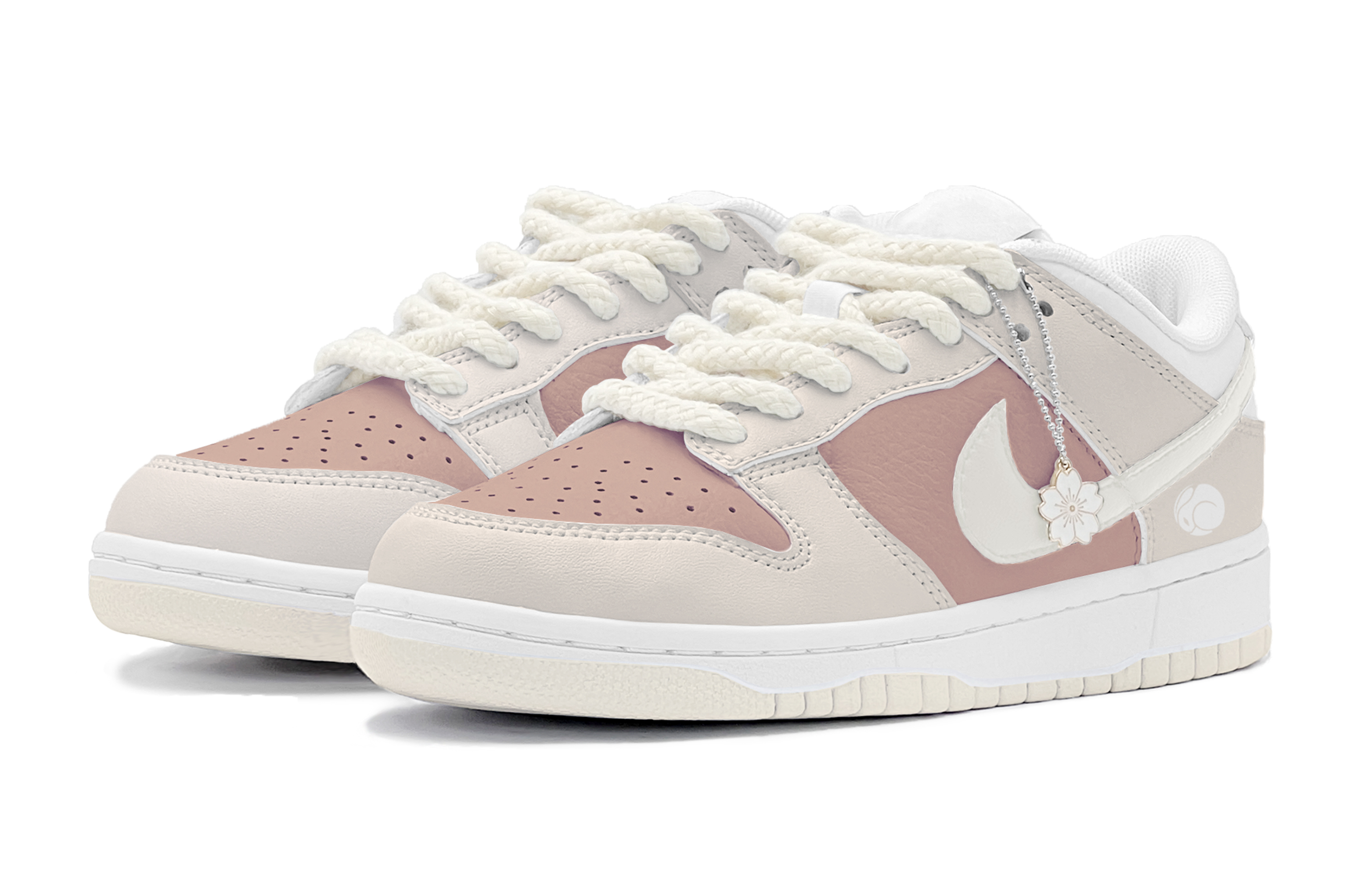 Lookbook (W) Zapatillas Nike Dunk Low 'Luna Conejo Cerezo Academia Primavera' DD1503-121(TeamS-粉白樱花女S-BOX)
