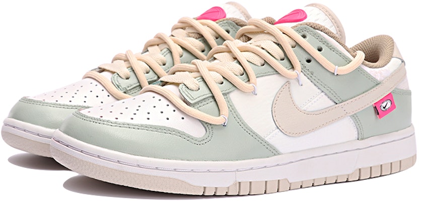 (W) Zapatillas Nike Dunk Low 'Verde Jazmín-Blanco' Personalizadas DX6060-121(TeamThree-女款奶油香草绿白) Lookbook (W) Zapatillas Nike Dunk Low 'Verde Jazmín-Blanco' Personalizadas DX6060-121(TeamThree-女款奶油香草绿白)