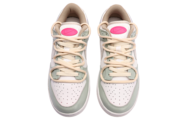 Shop (W) 나이키 덩크 로우 '스프링 자스민 그린-화이트' (커스텀) DX6060-121(TeamThree-女款奶油香草绿白)