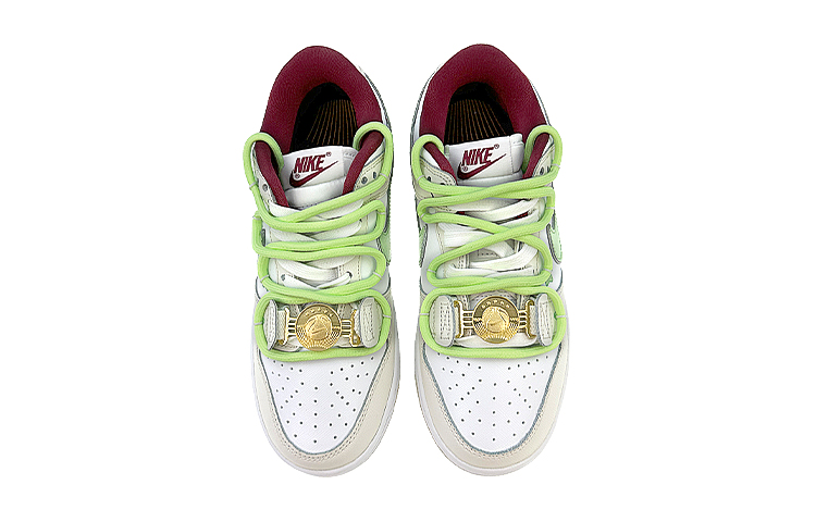Shop (W) 나이키 덩크 로우 '봄 리이슈 화이트-그린' (커스텀) DV1160-100(Team40-女款春日重现白绿)