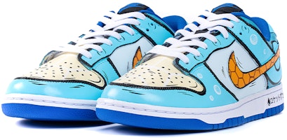 (W) 【カスタムシューズ】(女性用) ナイキ ダンク ロー「ゼニガメ カスタム」 CW1590-001(TeamB-女款杰尼龟蓝棕) Lookbook (W) 【カスタムシューズ】(女性用) ナイキ ダンク ロー「ゼニガメ カスタム」 CW1590-001(TeamB-女款杰尼龟蓝棕)