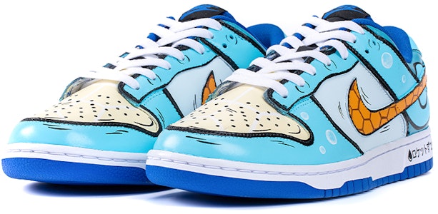 (W) 【カスタムシューズ】(女性用) ナイキ ダンク ロー「ゼニガメ カスタム」 CW1590-001(TeamB-女款杰尼龟蓝棕) Lookbook (W) 【カスタムシューズ】(女性用) ナイキ ダンク ロー「ゼニガメ カスタム」 CW1590-001(TeamB-女款杰尼龟蓝棕)