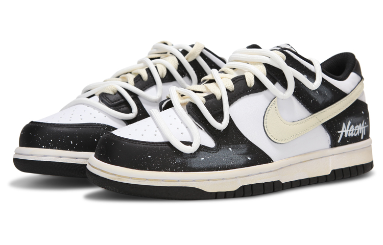 Lookbook (W) [Zapatillas Personalizadas] Nike Dunk Low 'Cielo Estrellado Panda' CW1590-100(Teamfour-女款星空熊猫)