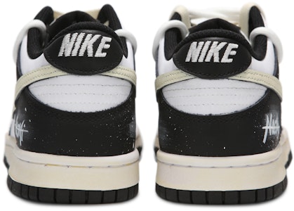 【訂製球鞋】 Nike Dunk Low 星空熊貓 潑墨 氧化做舊 解構繫帶 低筒 板鞋 女款 黑白 Shop 【訂製球鞋】 Nike Dunk Low 星空熊貓 潑墨 氧化做舊 解構繫帶 低筒 板鞋 女款 黑白
