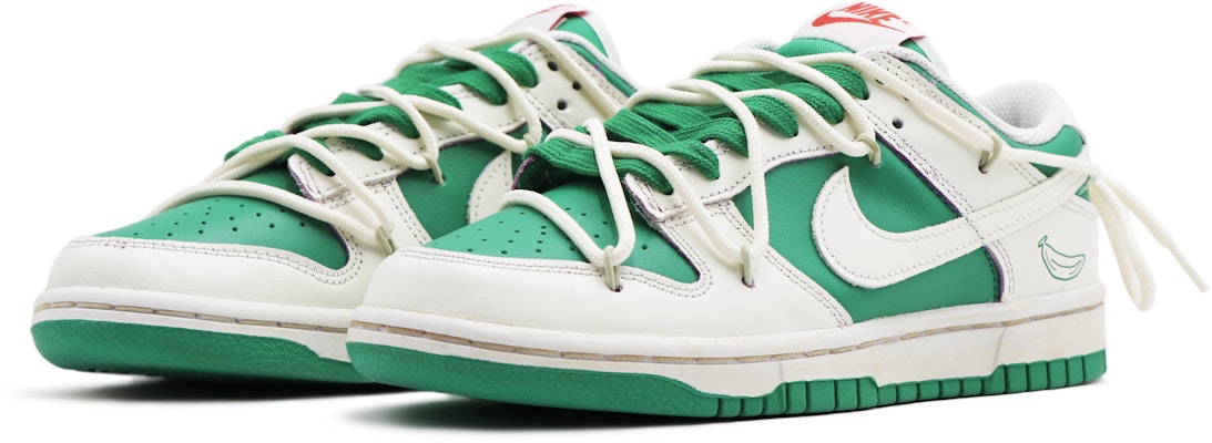 【客製球鞋】Nike Dunk Low 蒸氣木偶 果味系 別惹蕉綠 小眾 清新 低筒 滑板鞋 女款 米綠色 Lookbook 【客製球鞋】Nike Dunk Low 蒸氣木偶 果味系 別惹蕉綠 小眾 清新 低筒 滑板鞋 女款 米綠色