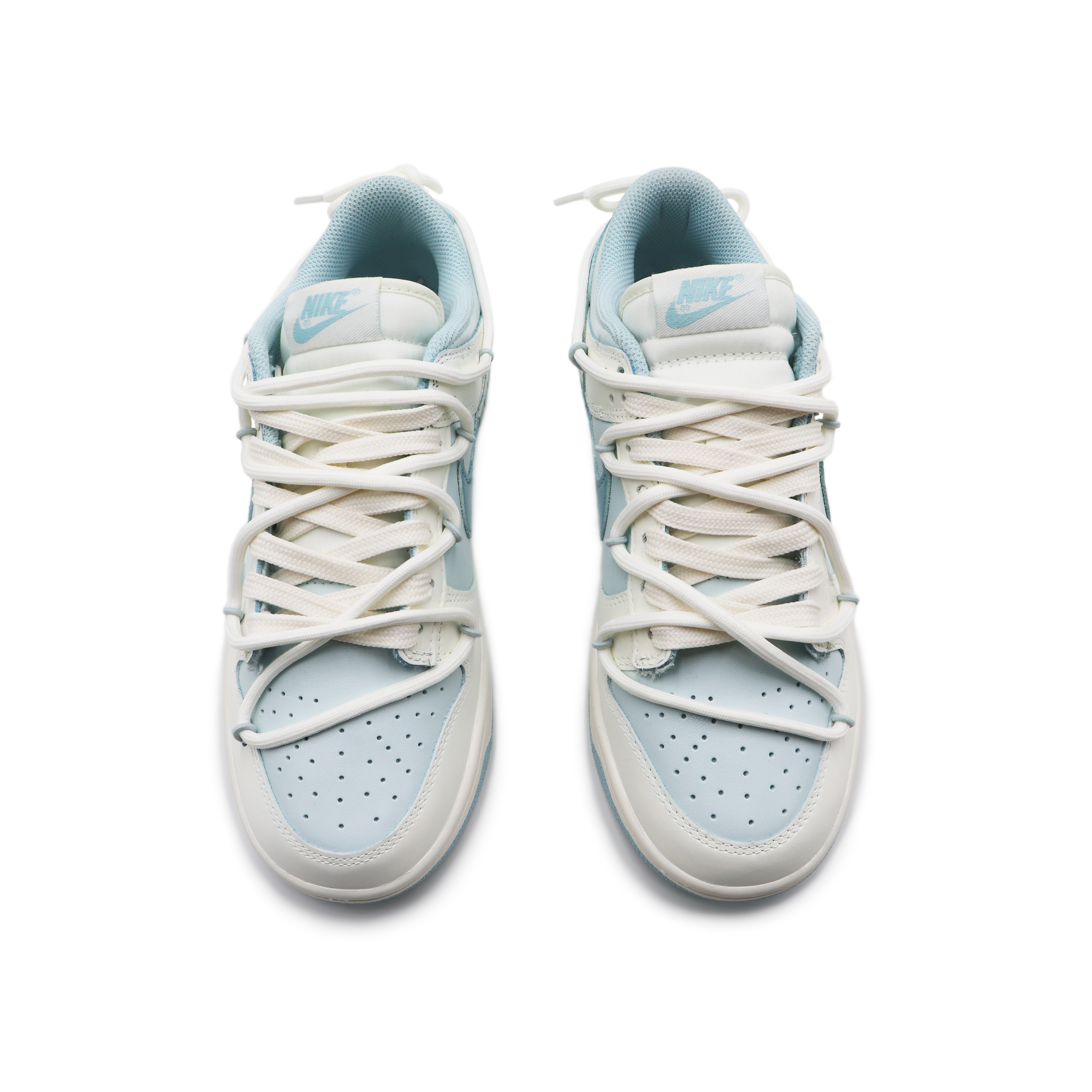 Shop 【客製球鞋】 Nike Dunk 低筒 蒸氣木偶 海鹽奶蓋 清新小眾 簡約 滑板鞋 女款 沙白色