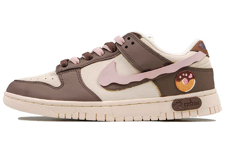 Buy (W) [Custom Sepatu] Nike Dunk Low 'Donat Coklat Stroberi' DR5487-100(Team27-女款甜甜圈S-BOX)
