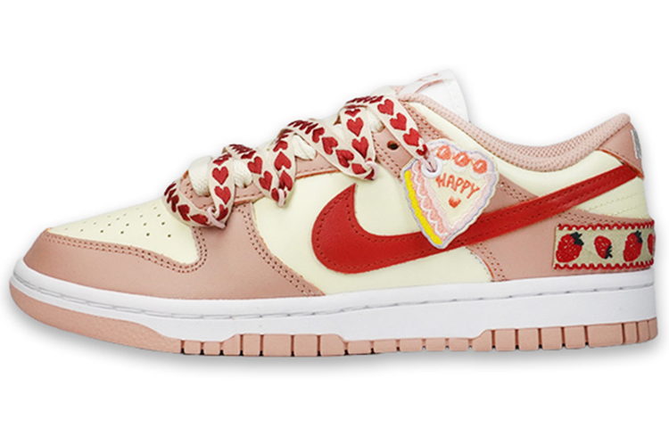 Buy (W) [Sepatu Kustom] Nike Dunk Low 'Strawberry Cake' - Kue Stroberi DD1503-118(TeamF-女款草莓蛋糕S-BOX)