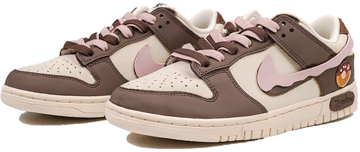 【定制球鞋】 Nike Dunk Low RISK 甜甜圈 草莓巧克力 禮盒 輕便耐磨 低幫 板鞋 女款 粉棕 Lookbook 【定制球鞋】 Nike Dunk Low RISK 甜甜圈 草莓巧克力 禮盒 輕便耐磨 低幫 板鞋 女款 粉棕