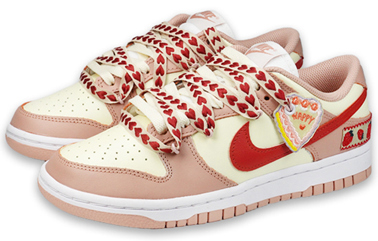 Lookbook (W) [Sepatu Kustom] Nike Dunk Low 'Strawberry Cake' - Kue Stroberi DD1503-118(TeamF-女款草莓蛋糕S-BOX)