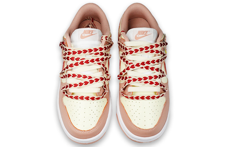 Shop (W) [Sepatu Kustom] Nike Dunk Low 'Strawberry Cake' - Kue Stroberi DD1503-118(TeamF-女款草莓蛋糕S-BOX)
