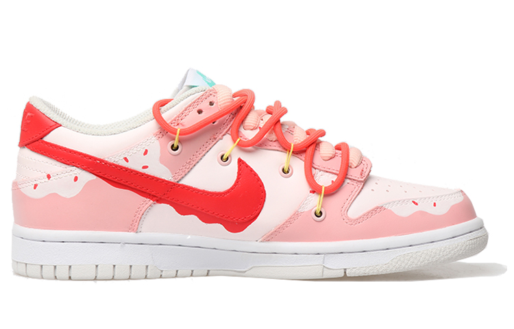 Order (W) [定制鞋款] 耐克Dunk Low“草莓冰淇淋拆解蕾丝” CW1590-101(Team拾玖-草莓冰淇淋女款)