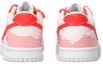 Shop 【定制球鞋】Nike Dunk Low Tropical Twist 噴繪草莓冰淇淋解構鞋帶低幫板鞋 女款 玫紅粉
