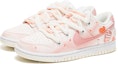 Lookbook 【定製球鞋】 Nike Dunk Low 野鶴製造 草莓奶昔 愛心 刺繡貼 解構雙鞋帶 禮盒 低幫 板鞋 女款 白粉