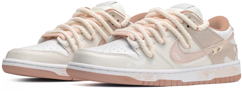 (W) 나이키 덩크 로우 '딸기우유' (커스텀) DD1503-118(TeamE-女款草莓牛奶粉白棕) Lookbook (W) 나이키 덩크 로우 '딸기우유' (커스텀) DD1503-118(TeamE-女款草莓牛奶粉白棕)