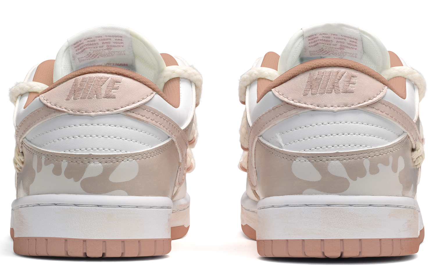 Shop (W) [Zapatillas Personalizadas] Nike Dunk Low 'Leche de Fresa' DD1503-118(TeamE-女款草莓牛奶粉白棕)