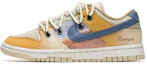 Buy 【訂製球鞋】 Nike Dunk Low 街舞系列 野鶴製造 靈魂伴侶 漸變 解構雙鞋帶 牛仔貼布 低幫 板鞋 女款 米黃