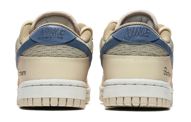 Shop 【訂製球鞋】 Nike Dunk Low 街舞系列 野鶴製造 靈魂伴侶 漸變 解構雙鞋帶 牛仔貼布 低幫 板鞋 女款 米黃