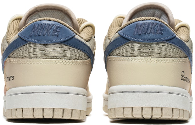 【訂製球鞋】 Nike Dunk Low 街舞系列 野鶴製造 靈魂伴侶 漸變 解構雙鞋帶 牛仔貼布 低幫 板鞋 女款 米黃 Shop 【訂製球鞋】 Nike Dunk Low 街舞系列 野鶴製造 靈魂伴侶 漸變 解構雙鞋帶 牛仔貼布 低幫 板鞋 女款 米黃