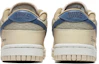 Shop 【訂製球鞋】 Nike Dunk Low 街舞系列 野鶴製造 靈魂伴侶 漸變 解構雙鞋帶 牛仔貼布 低幫 板鞋 女款 米黃