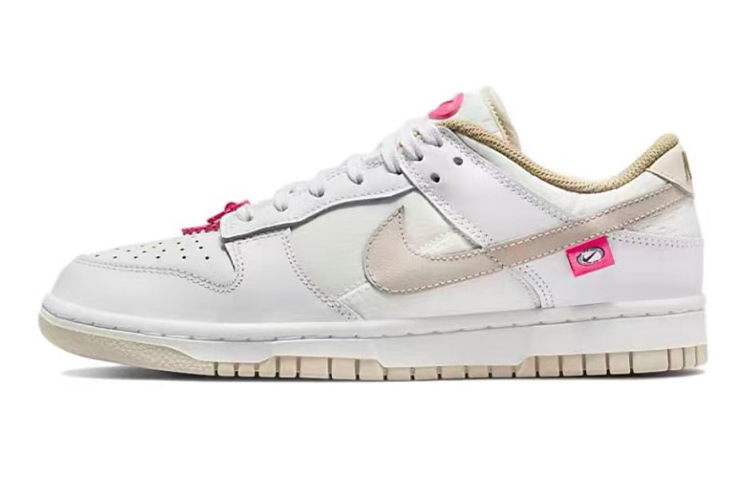 Details for 【訂製球鞋】 Nike Dunk Low 街舞系列 野鶴製造 靈魂伴侶 漸變 解構雙鞋帶 牛仔貼布 低幫 板鞋 女款 米黃