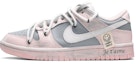 Buy 【定製籃球鞋】Nike Dunk Low 夏日清涼 復古做舊 笑臉布貼 防滑耐磨 低筒 板鞋 女款 粉白灰