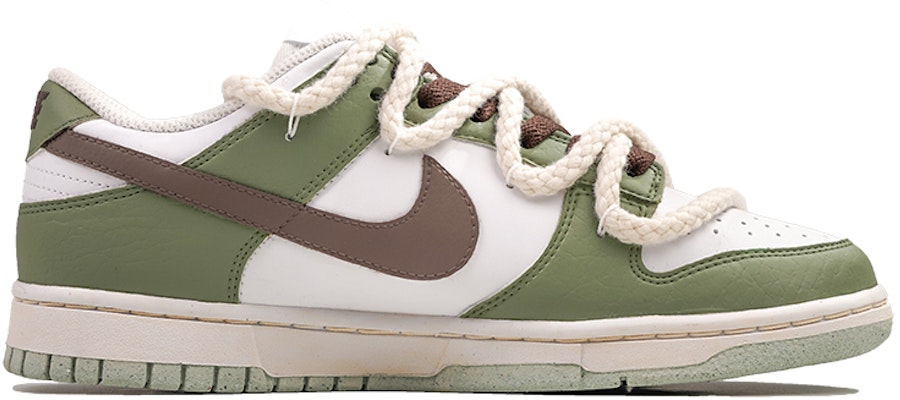 【訂製球鞋】 Nike Dunk Low 夏日青木瓜 清爽 簡約 麻繩鞋帶 低筒 板鞋 女款 綠色 Order 【訂製球鞋】 Nike Dunk Low 夏日青木瓜 清爽 簡約 麻繩鞋帶 低筒 板鞋 女款 綠色