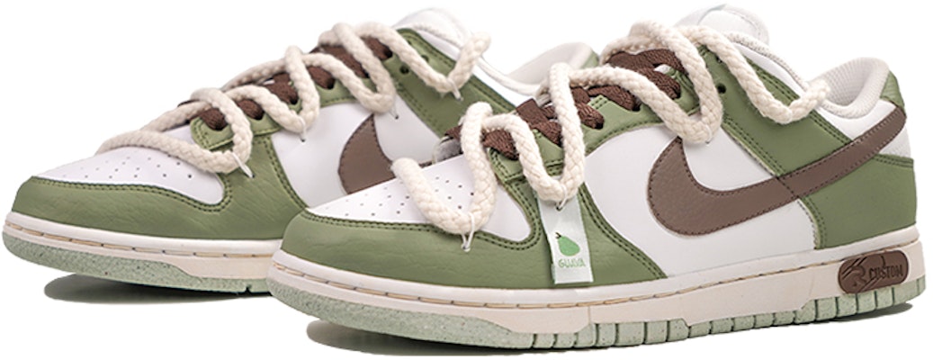 【訂製球鞋】 Nike Dunk Low 夏日青木瓜 清爽 簡約 麻繩鞋帶 低筒 板鞋 女款 綠色 Lookbook 【訂製球鞋】 Nike Dunk Low 夏日青木瓜 清爽 簡約 麻繩鞋帶 低筒 板鞋 女款 綠色