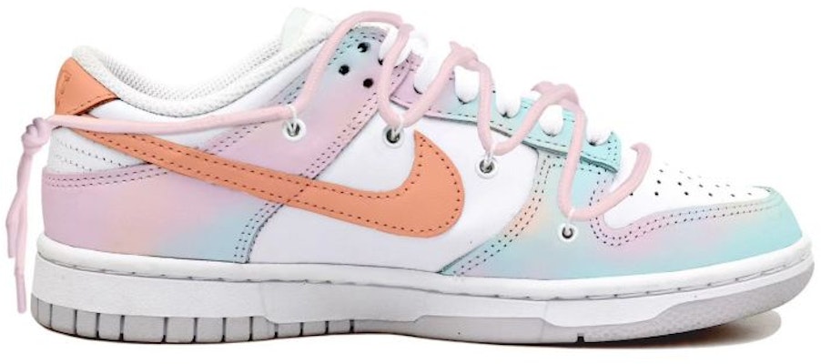 【定制球鞋】Nike Dunk Low 復古 清新 夏日碎冰 暈染 做舊 低幫 板鞋 女款 青橘白粉 Order 【定制球鞋】Nike Dunk Low 復古 清新 夏日碎冰 暈染 做舊 低幫 板鞋 女款 青橘白粉