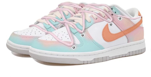 (W) 나이키 덩크 로우 '여름 아이스 다이 (초록, 주황, 흰색, 분홍)' FD1232-002(Team拾玖-夏日碎冰) Lookbook (W) 나이키 덩크 로우 '여름 아이스 다이 (초록, 주황, 흰색, 분홍)' FD1232-002(Team拾玖-夏日碎冰)