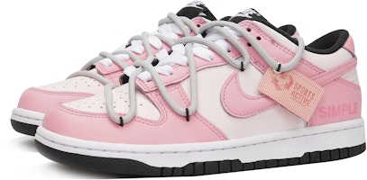 【訂製球鞋】Nike Dunk Low 盛夏熱戀 馬卡龍 小眾 防滑耐磨 低筒 板鞋 女款 粉白 Lookbook 【訂製球鞋】Nike Dunk Low 盛夏熱戀 馬卡龍 小眾 防滑耐磨 低筒 板鞋 女款 粉白