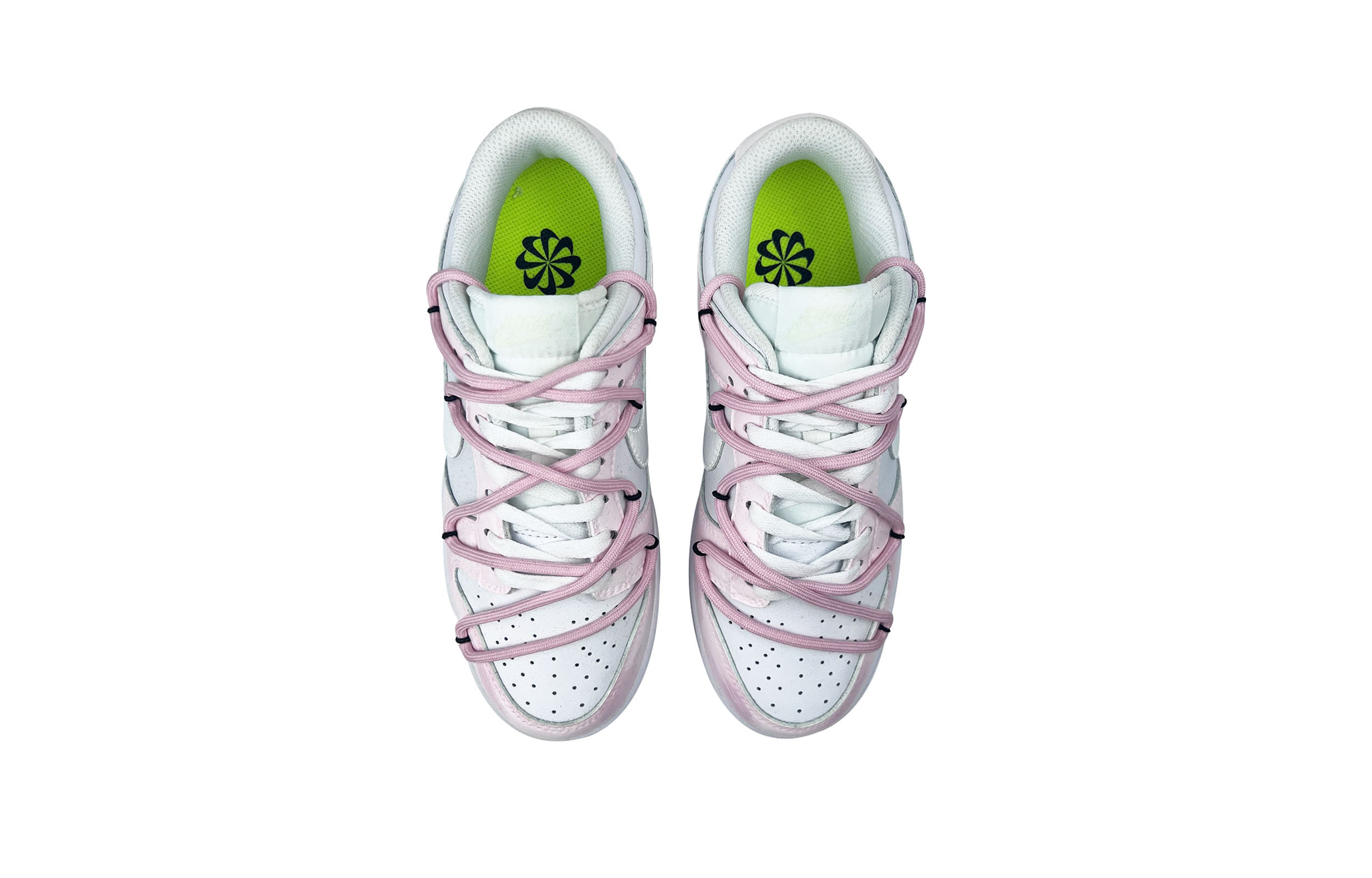 Purchase (W) [カスタムシューズ] (レディース) ナイキ ダンク ロー 'サマームース デコンストラクト ピンク グリーン' DN1431-102(TeamD-女款夏日慕思)