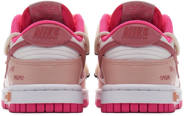 【訂製球鞋】 Nike Dunk Low 熊貓惡作劇 夏日主題 朱顏粉面 做舊 復古 低筒 板鞋 女款 粉白 Shop 【訂製球鞋】 Nike Dunk Low 熊貓惡作劇 夏日主題 朱顏粉面 做舊 復古 低筒 板鞋 女款 粉白